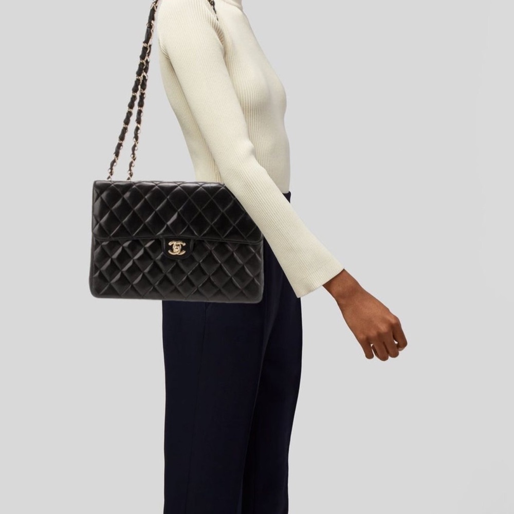 Chanel Classic Black Quilted Shoulder Bag